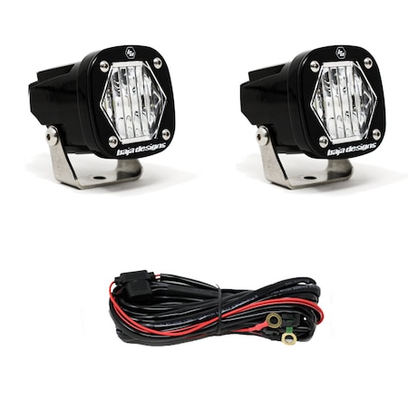 Baja Designs S1 Wide Cornering LED Light with Mounting Bracket Pair 387805